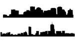 Boston State Outline Silhouette