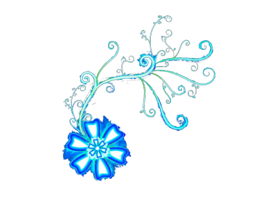 Bright Blue Flower