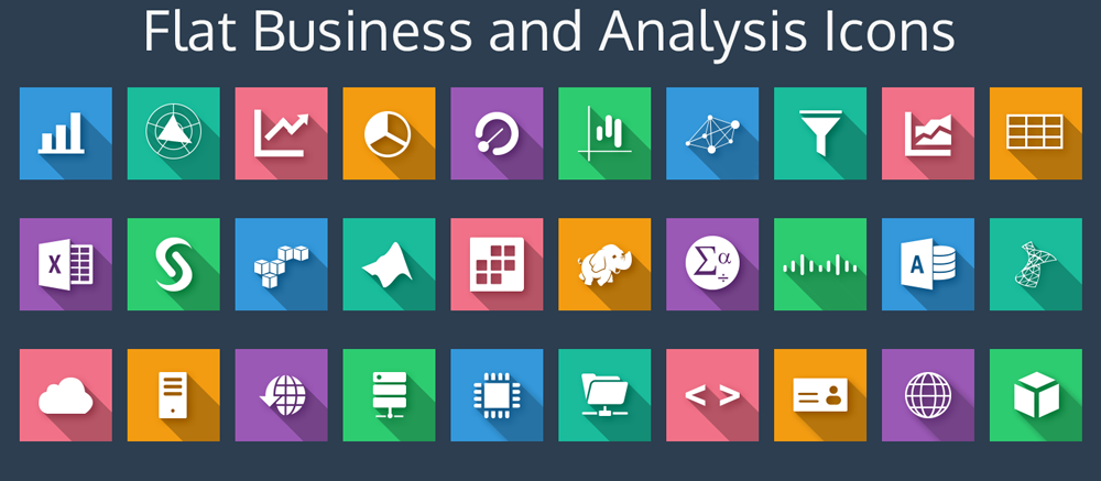 12 Free Business Icons Flat Images