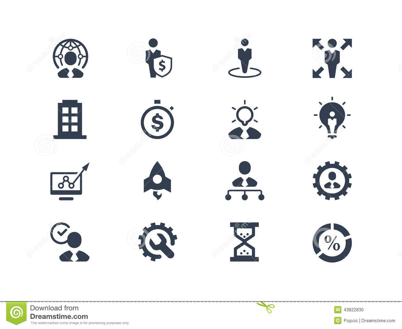 Business and Management Icons Business and Management Icons