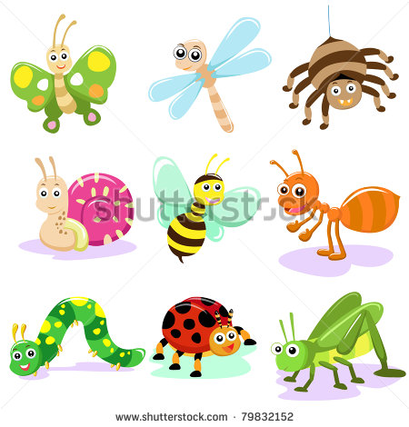 Cartoon Bugs and Insects