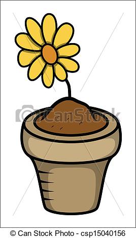 Cartoon Flower Pot Clip Art