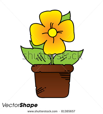 Cartoon Flower Pot