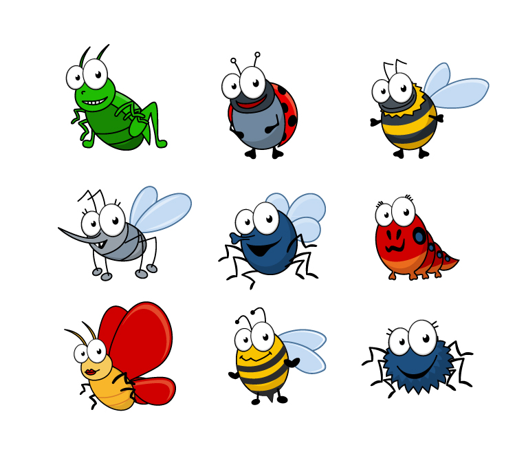 Cartoon Insects