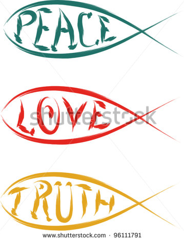 Christian Fish Logos Clip Art