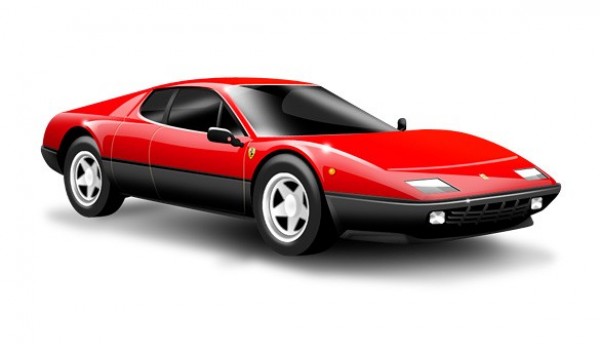 Classic Red Ferrari Car
