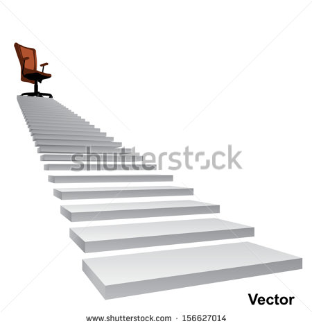 Climbing Stairs to Success Background