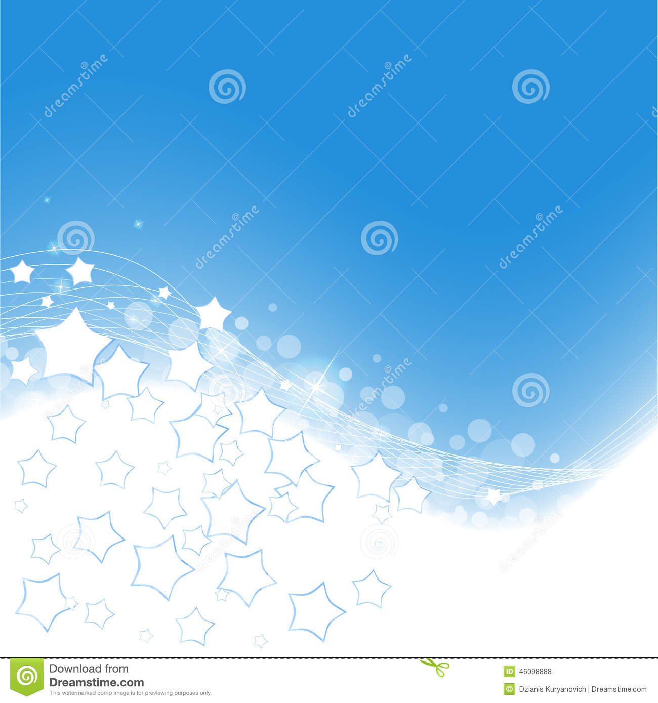 Clip Art with Blue Background