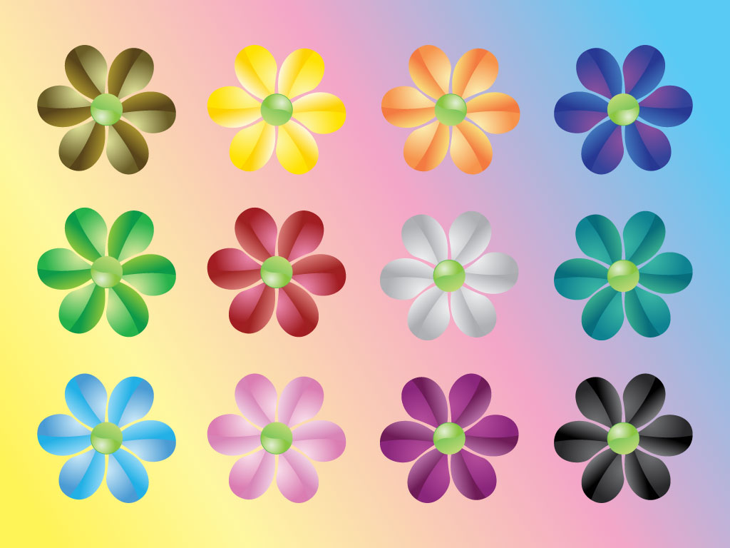 Colorful Flower Clip Art