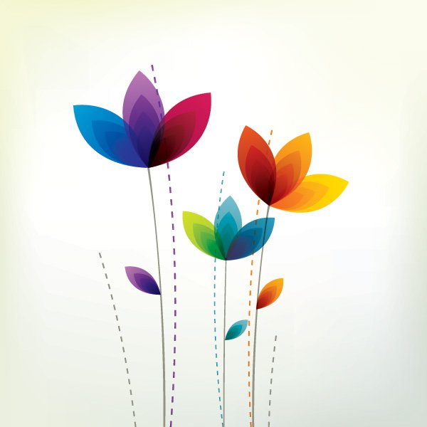 Colorful Graphic Flower