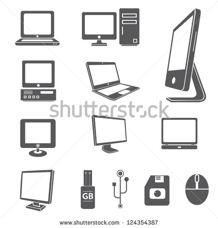 Computer People Icons Vector Computer People Icons Vector