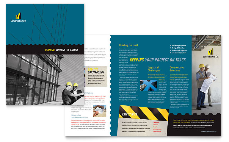 Construction Brochure Design Templates