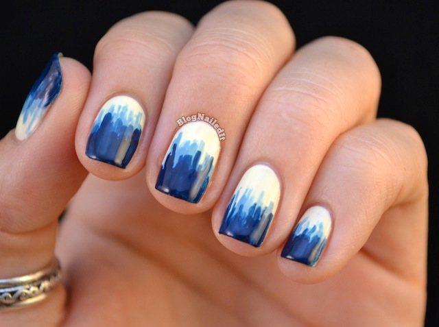 Cool Blue Nail Art