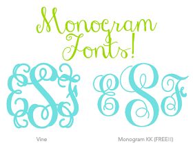 Cricut Monogram Font Download