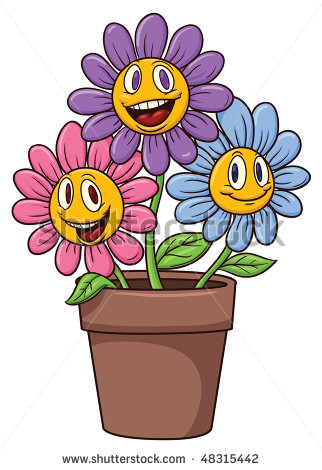 Cute Cartoon Flower Pot