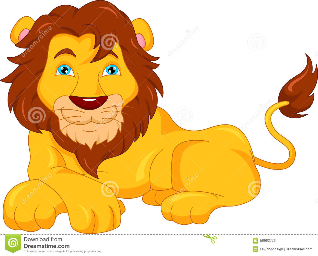 Cute Cartoon Lion