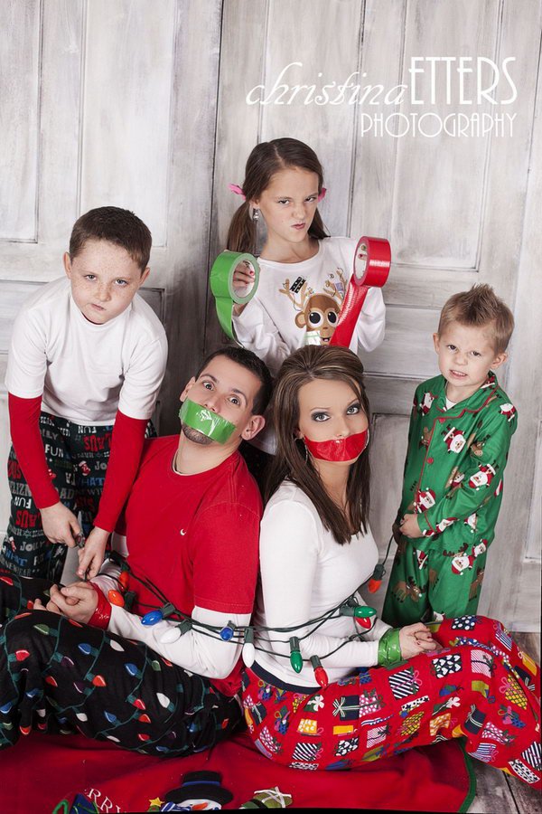 Cute Family Christmas Card Idea