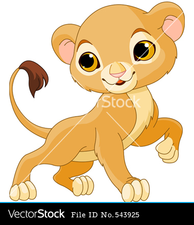 Cute Lion Cub Clip Art