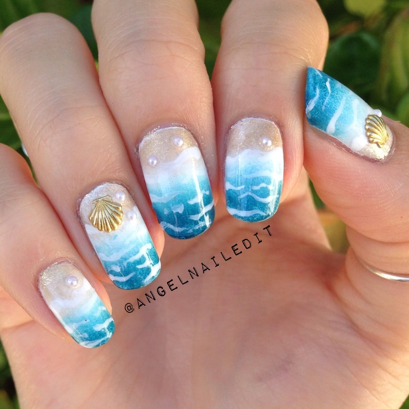 Cute Nail Art Designs for the Beach