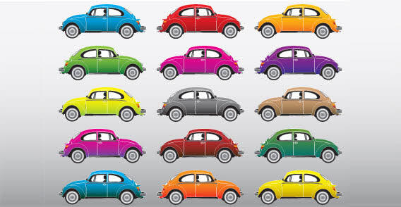 Different Color Cars