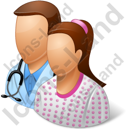 Doctor and Patient Icon Doctor and Patient Icon