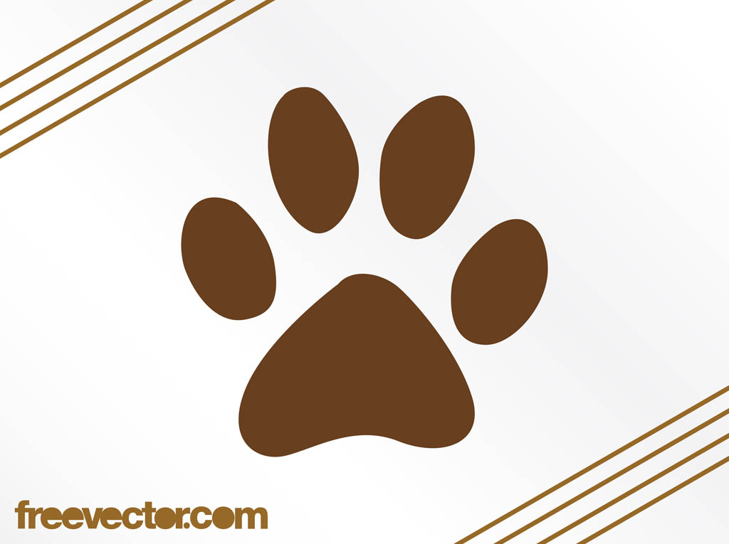 Dog Paw Print Vector Free