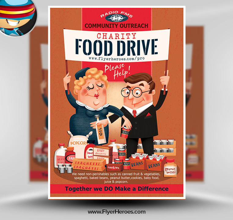Downloadable Food Drive Flyers Templates Downloadable Food Drive Flyers Templates
