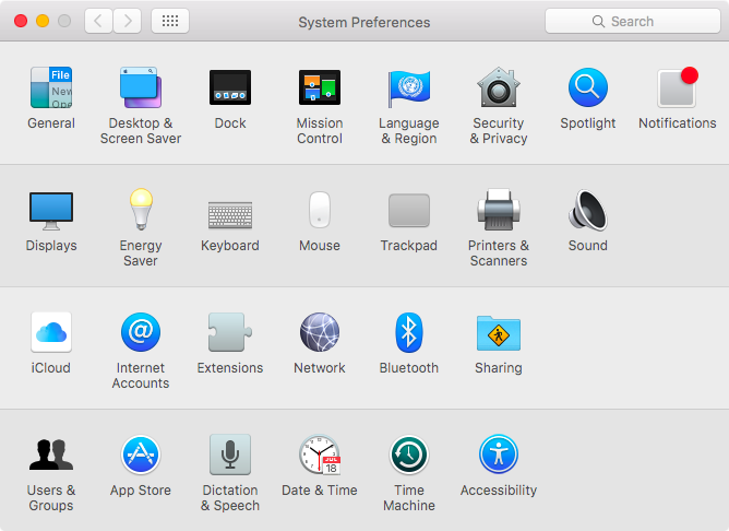 El Capitan Preferences Mac App