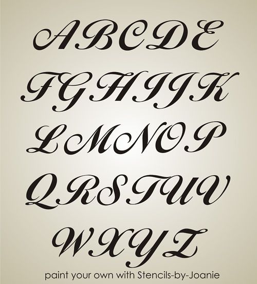 Fancy Fonts Alphabet