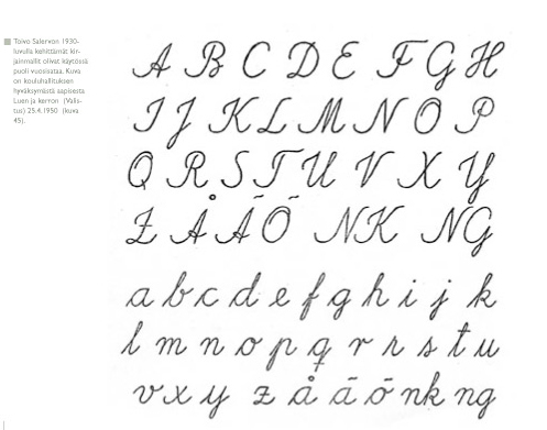Fancy Writing Styles Alphabet