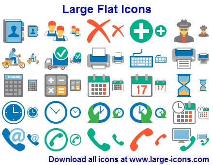 Flat Icons Windows 8