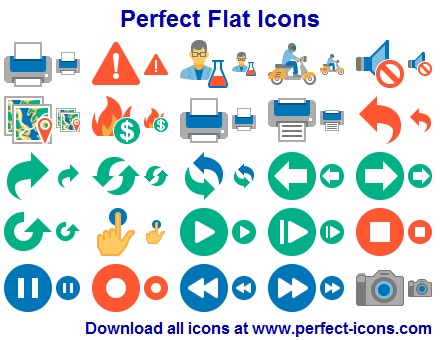 Flat Icons Windows 8