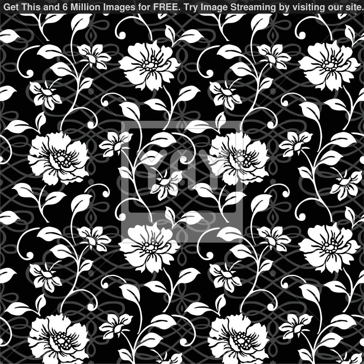 Floral Swirls Vector Patterns