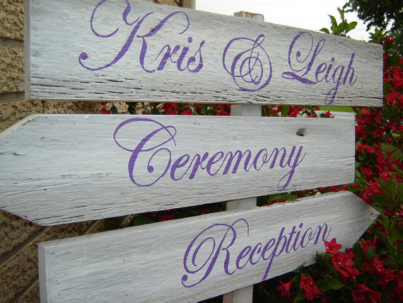 Fonts for Wedding Direction Signs
