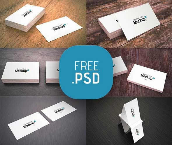 Free Business Card Mockup Template PSD