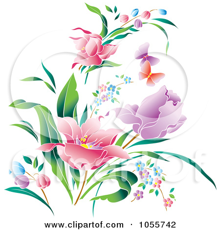 15 Spring Flowers Clip Art Vector Images