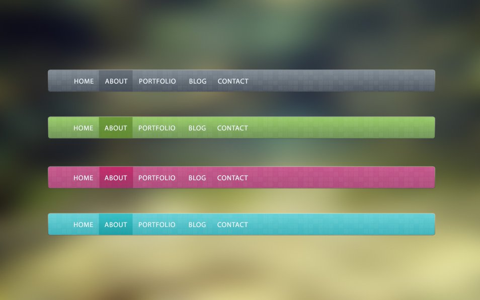 Free Navigation Bar PSD