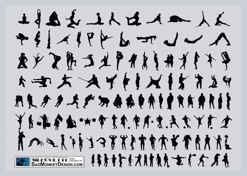 Free Sports Vector Art Silhouette