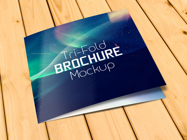 Free Tri-Fold Brochure Mockup PSD Free Tri-Fold Brochure Mockup PSD