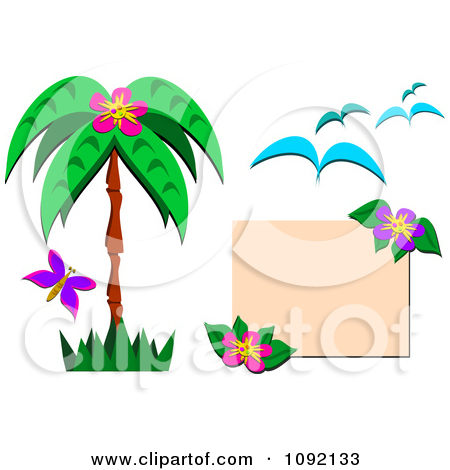 10 Tropical Design Elements Free Images