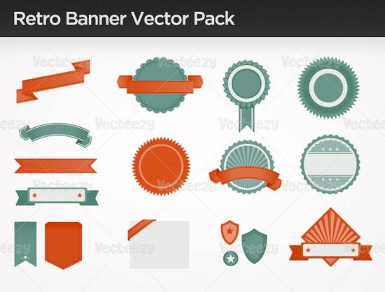 Free Vector Banner Shapes Photoshop