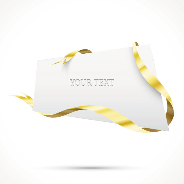 Free Vector Gold Ribbons