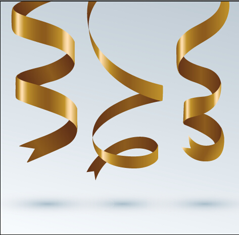 Free Vector Gold Ribbons