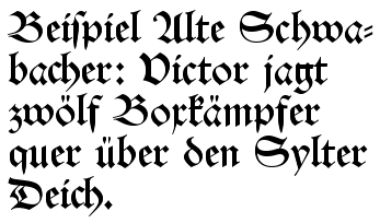 German Gothic Script Font