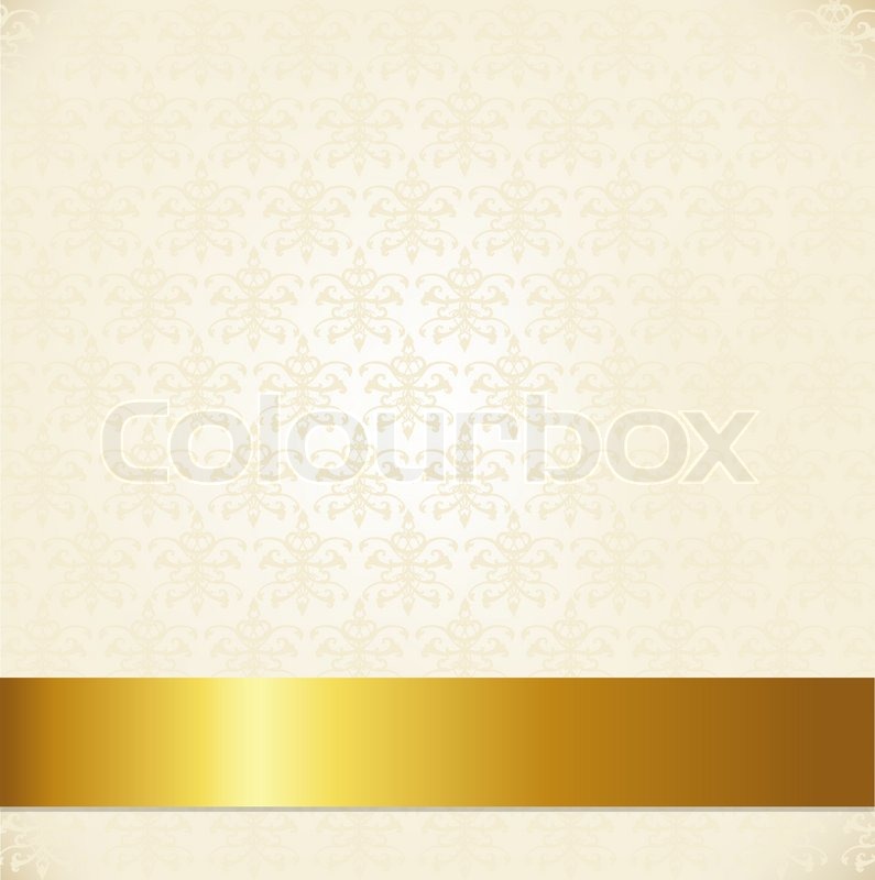 Gold Ribbon Vector Clear Background
