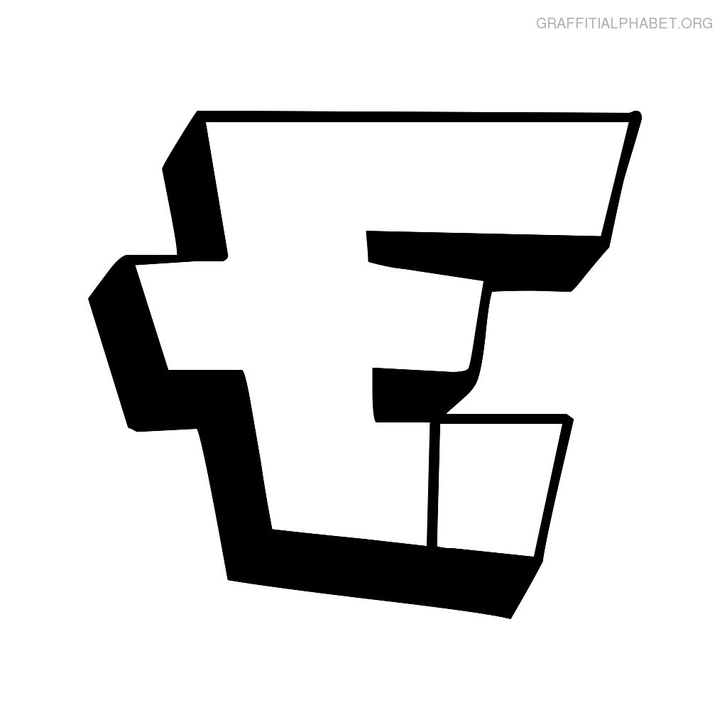 Graffiti Letter E