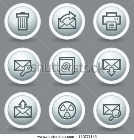 Grey Circle Email Icons Free Grey Circle Email Icons Free