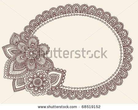 Hand Drawn Lace Borders