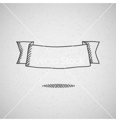 Hand Drawn Vector Ribbons