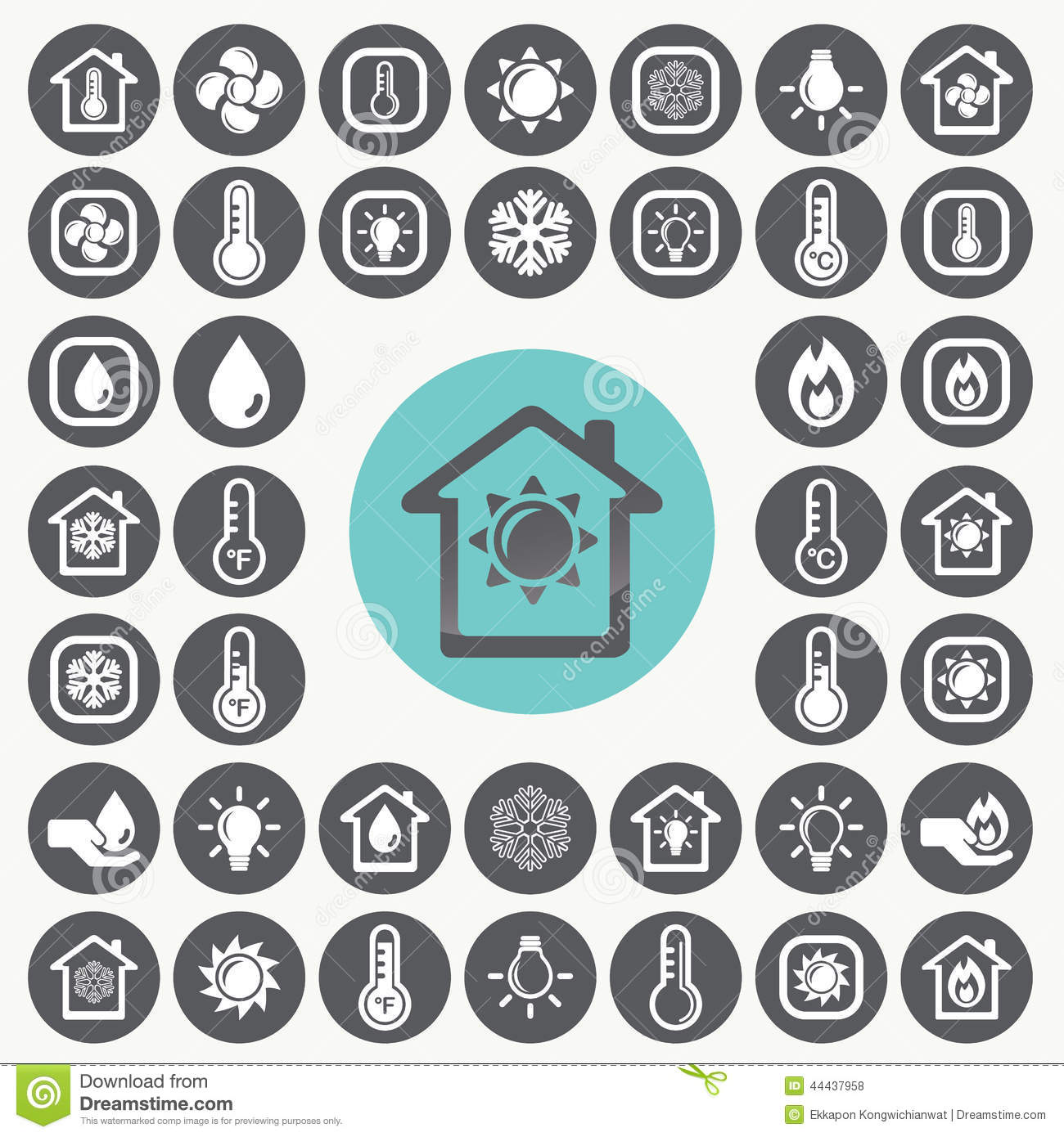 Heating and Cooling Icons